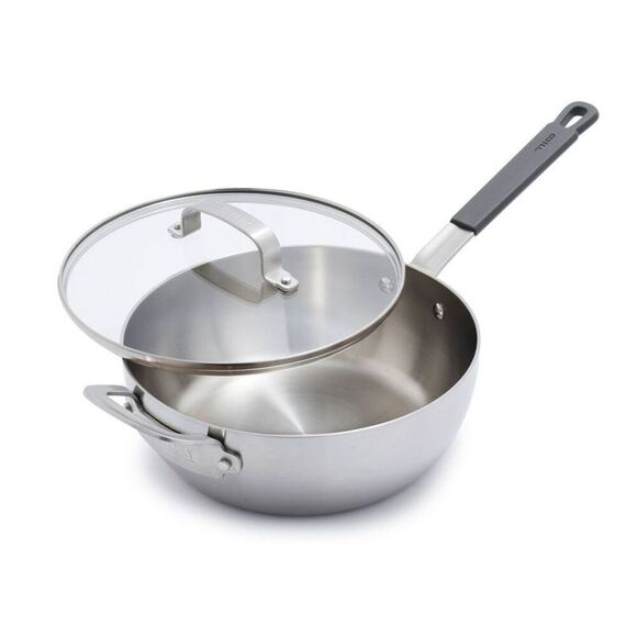 Open Box - Bobby Flay - 3.5qt Stainless Steel Covere Stainless Steel - Picture 1 of 8